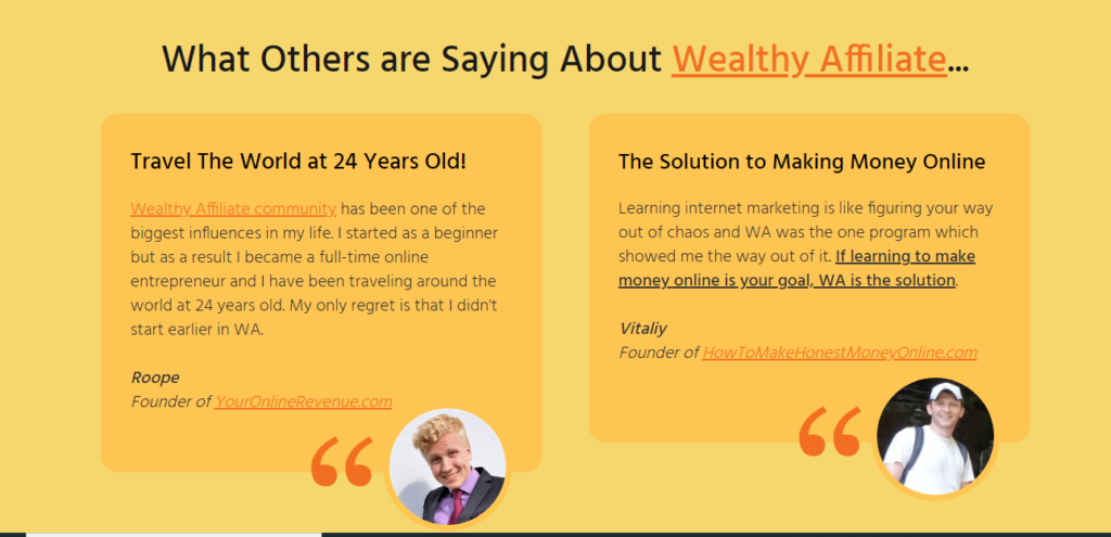 Wealthy Affiliate reviews