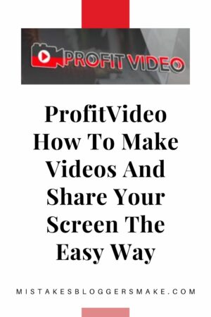 ProfitVideo How To Make Videos And Share Your Screen The Easy Way